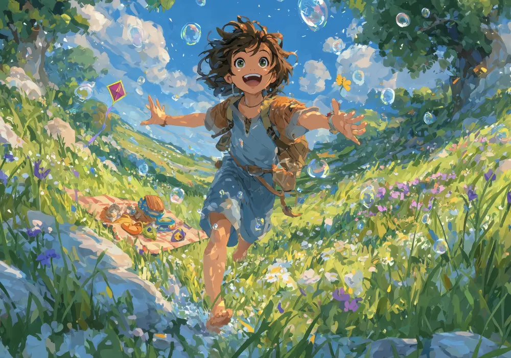 cartoon-kid-running-through-fields